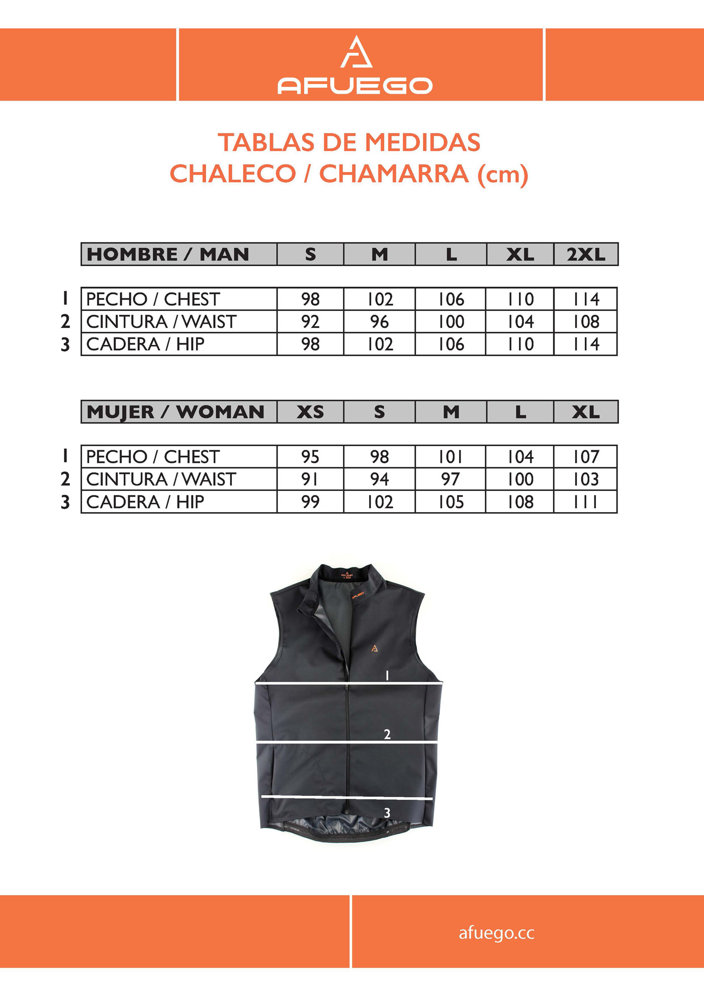 CHALECO MAN RED C016 » Afuego
